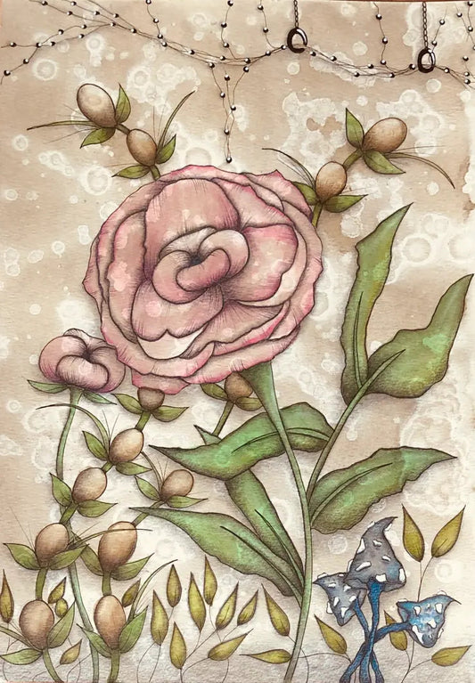 A6 Postcard - In My Beautiful Garden